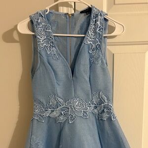 Mini blue dress